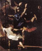 PRETI, Mattia Aeneas, Anchises and Ascanius Fleeing Troy a oil painting